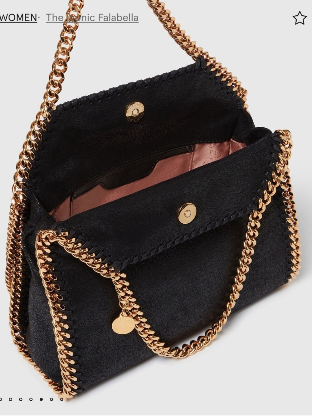STELLA McCARTNEY FALABELLA Mini Tote Bag NEW/ AUTHENTICITY CARDS - Picture 7 of 16